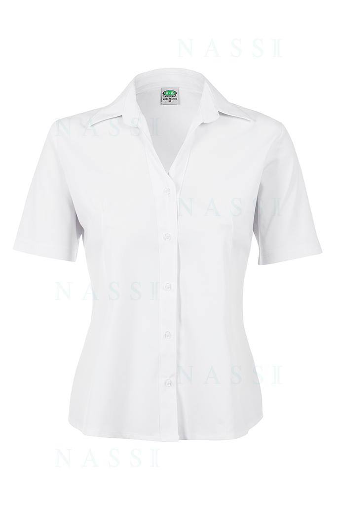 Camisa Feminina Manga Curta de Microfibra