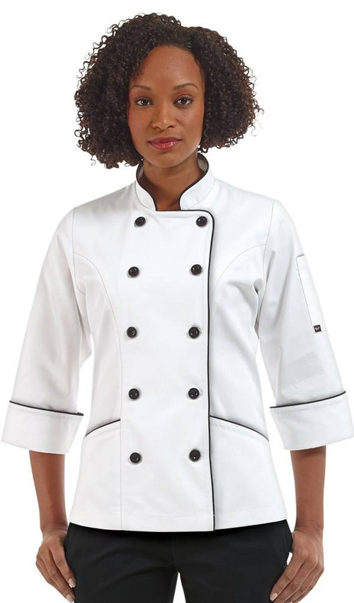 Dólmã Chef Feminino Paris em Gabardine