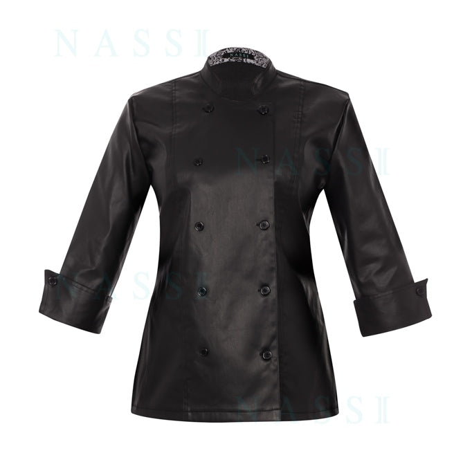 Dólmã Chef Feminino Canadá Estilo Couro
