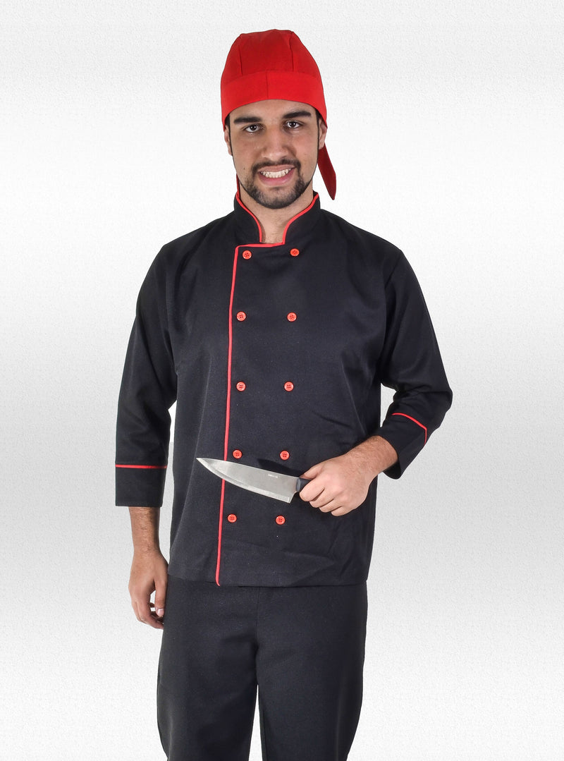 Dólmã Chef Tradicional em Gabardine